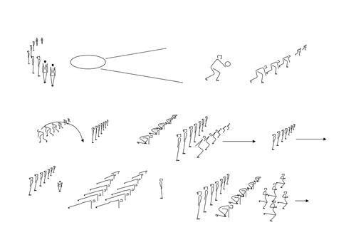 小学体育简笔画